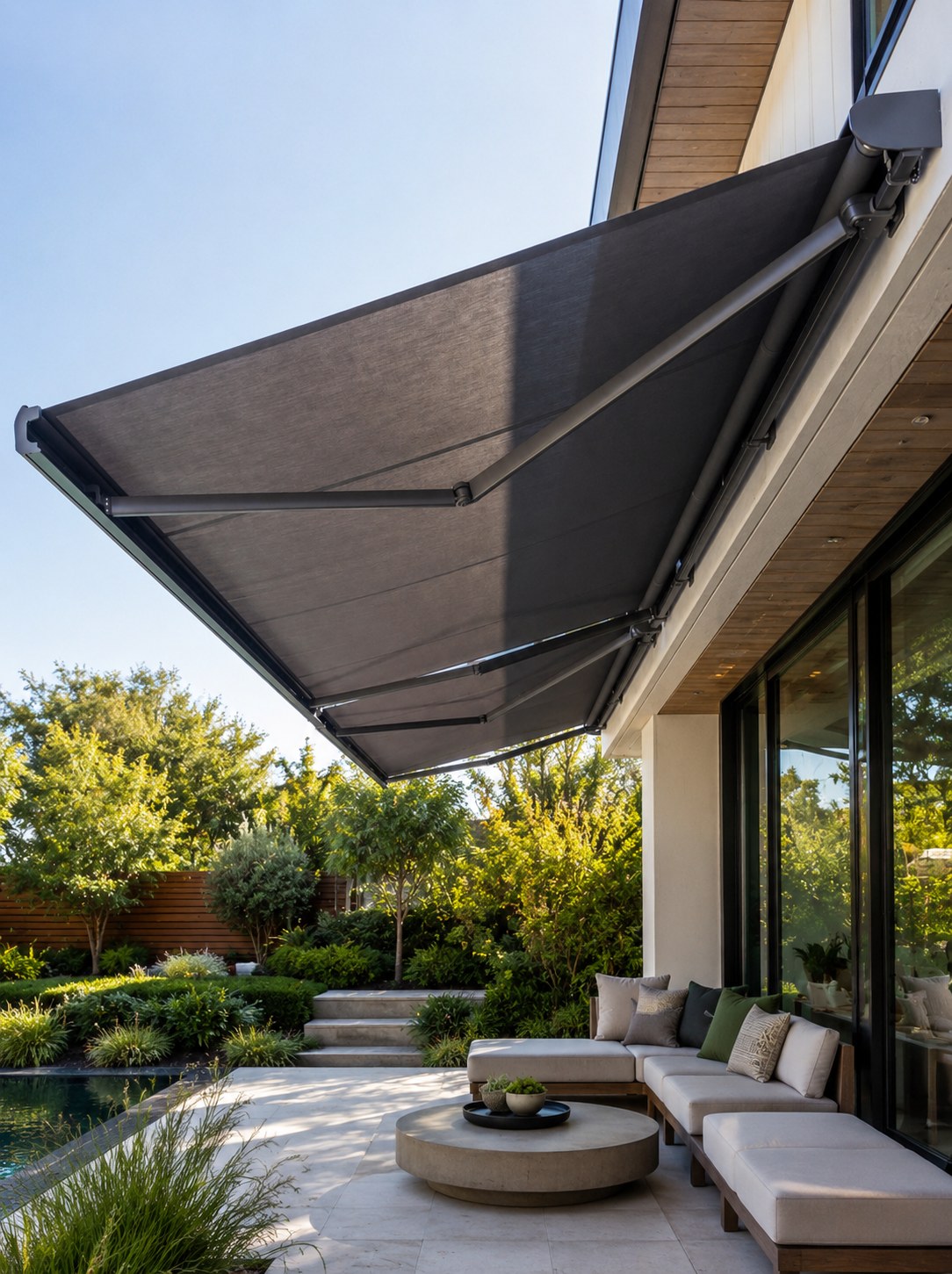 Poolside Retractable Awning