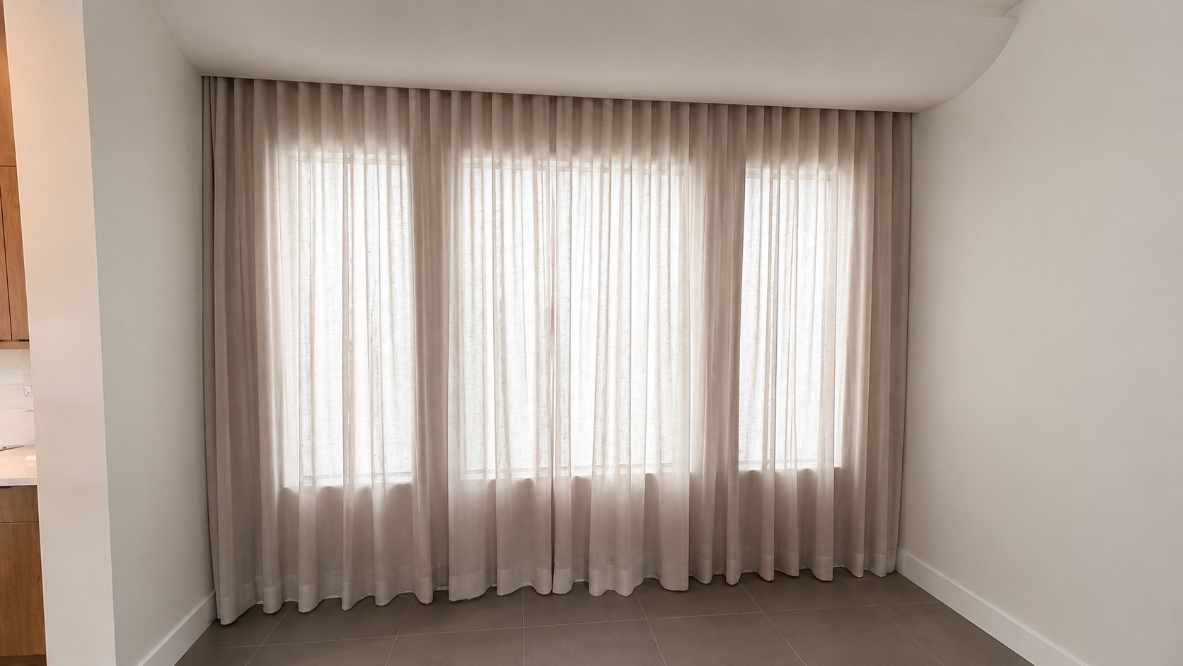 Linen Sheers for the Dining Nook